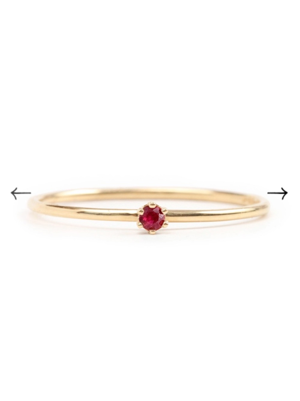 18K RUBY RING - Picture 2 of 2